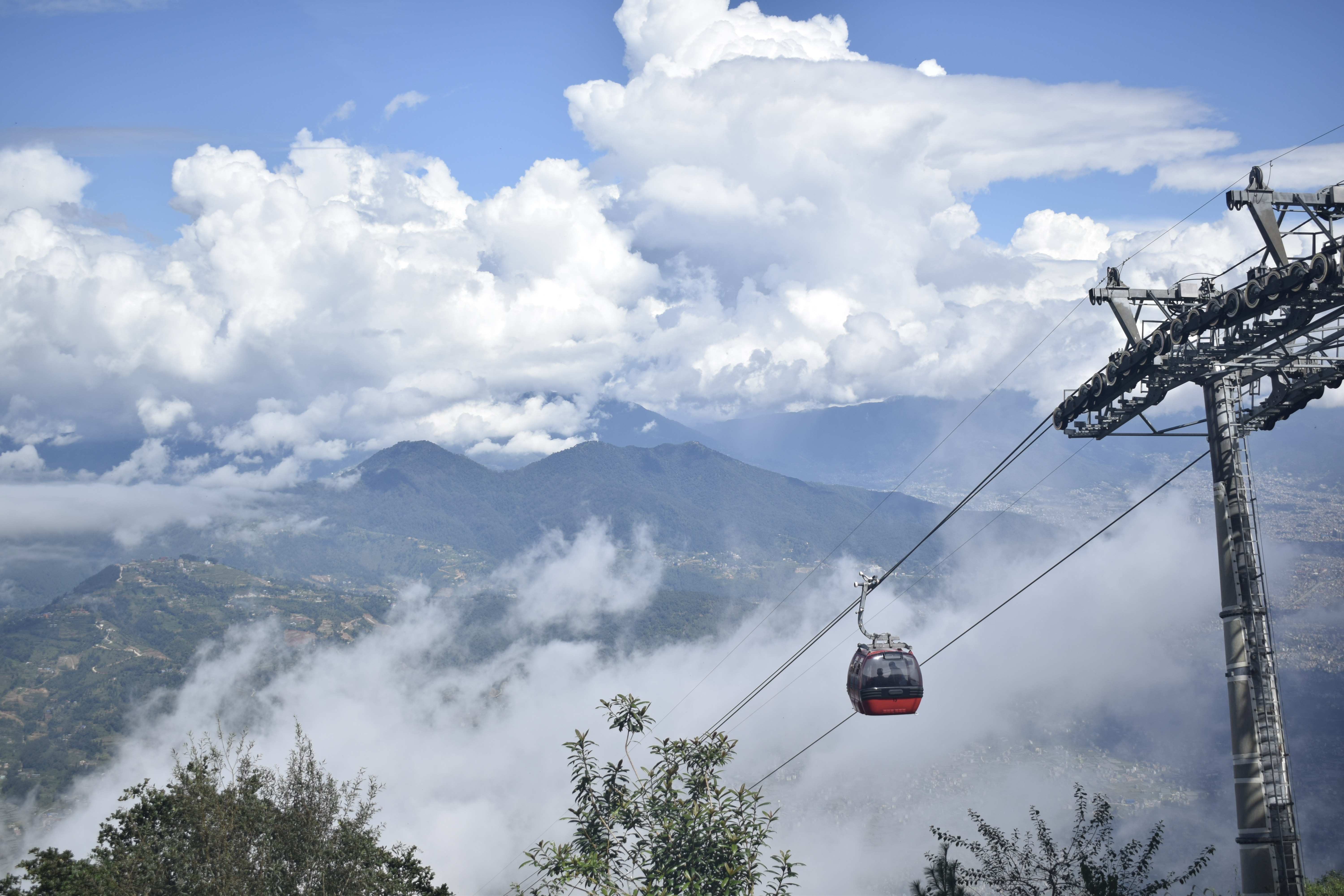 Cable car to Chandragiri Hills