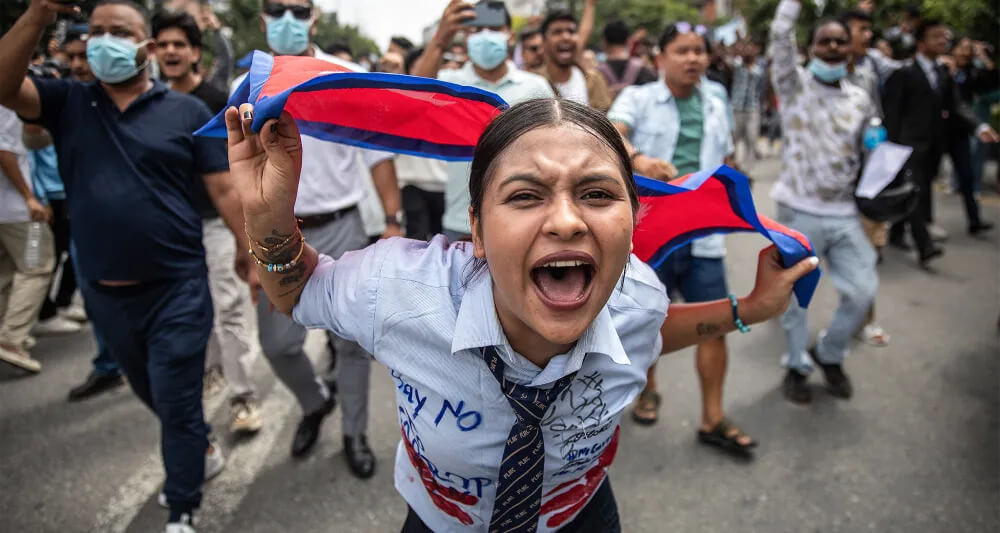 Anti corruption students protest in Nepal 2025