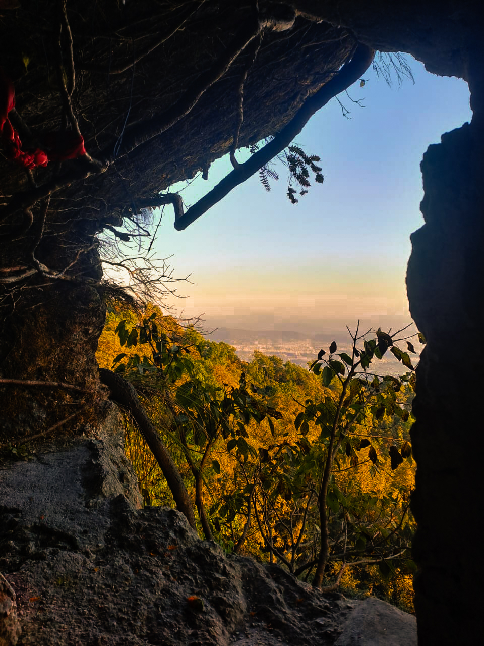 View from Temple cave