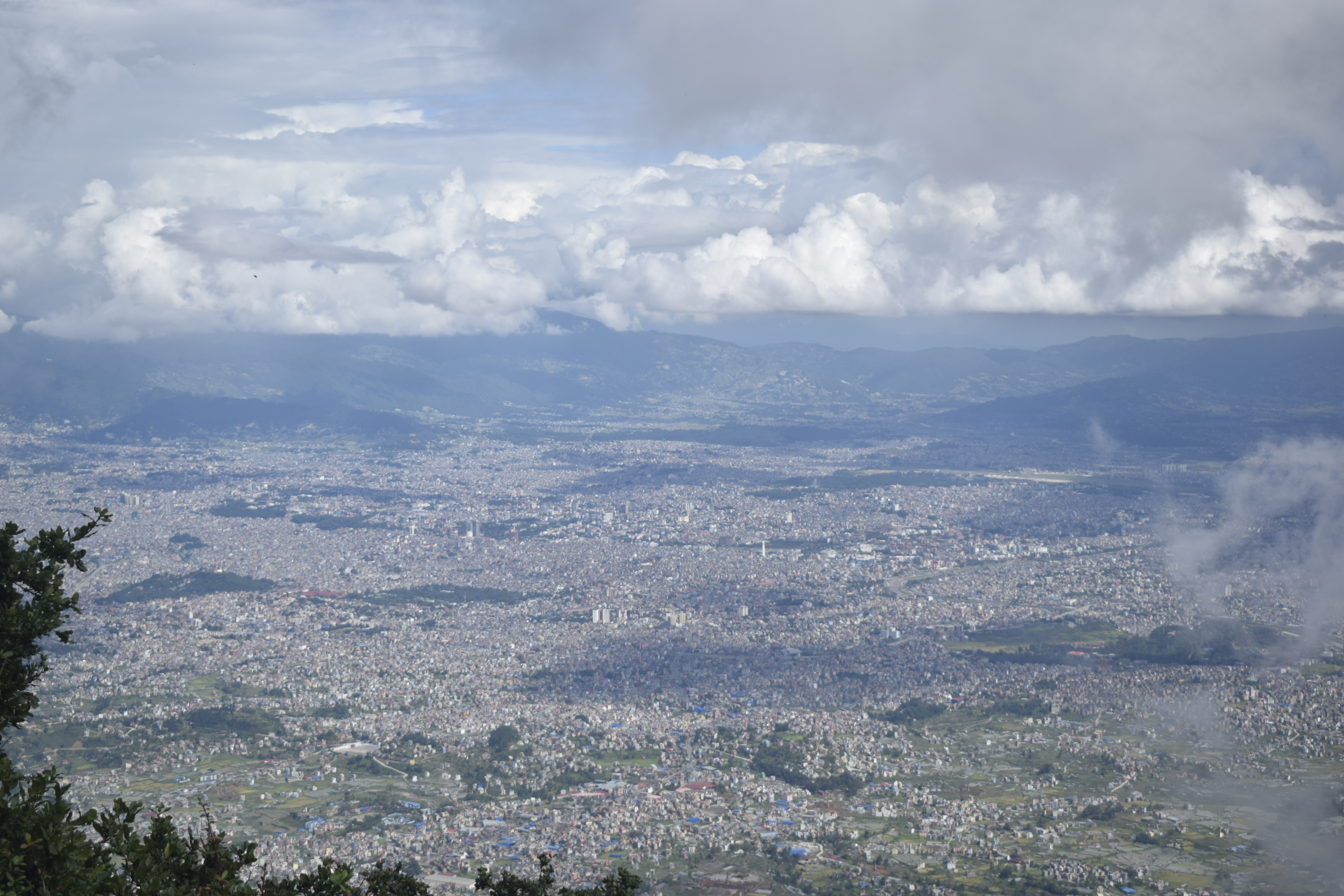 Scenic view of the Kathmandu Valley