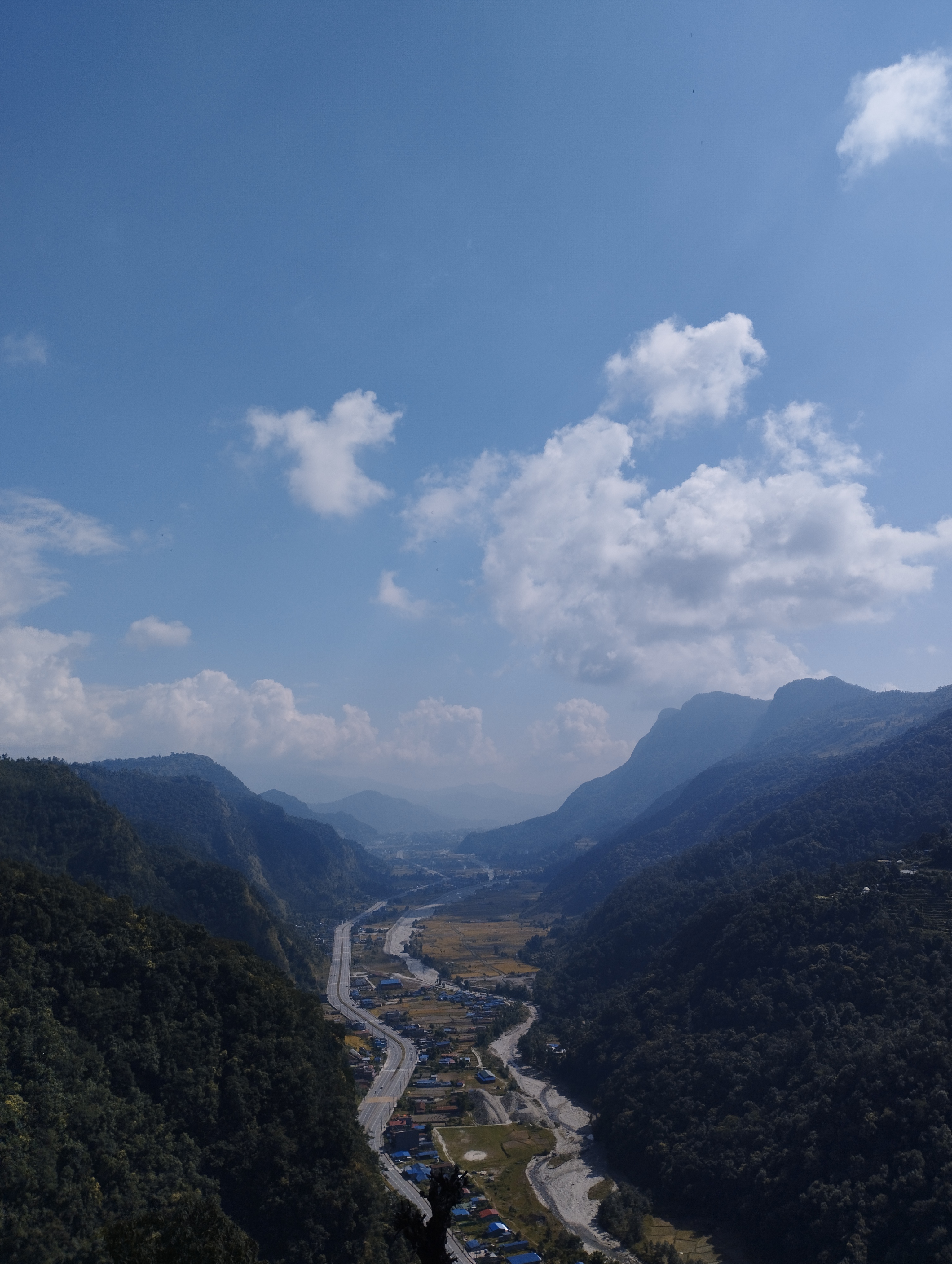 Phedi seen from lower Dhampus