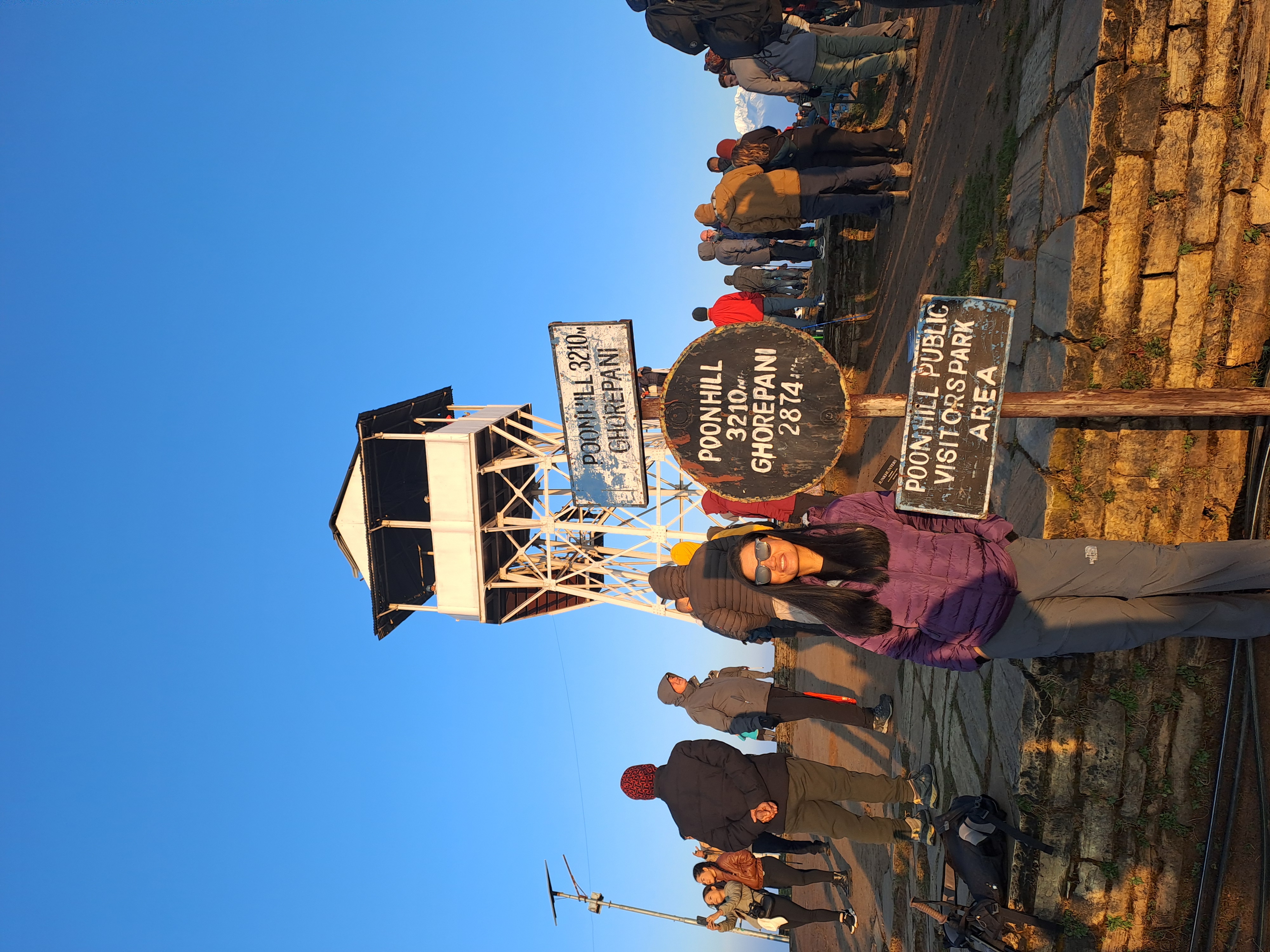 Sunrise at poon hill viewpoint