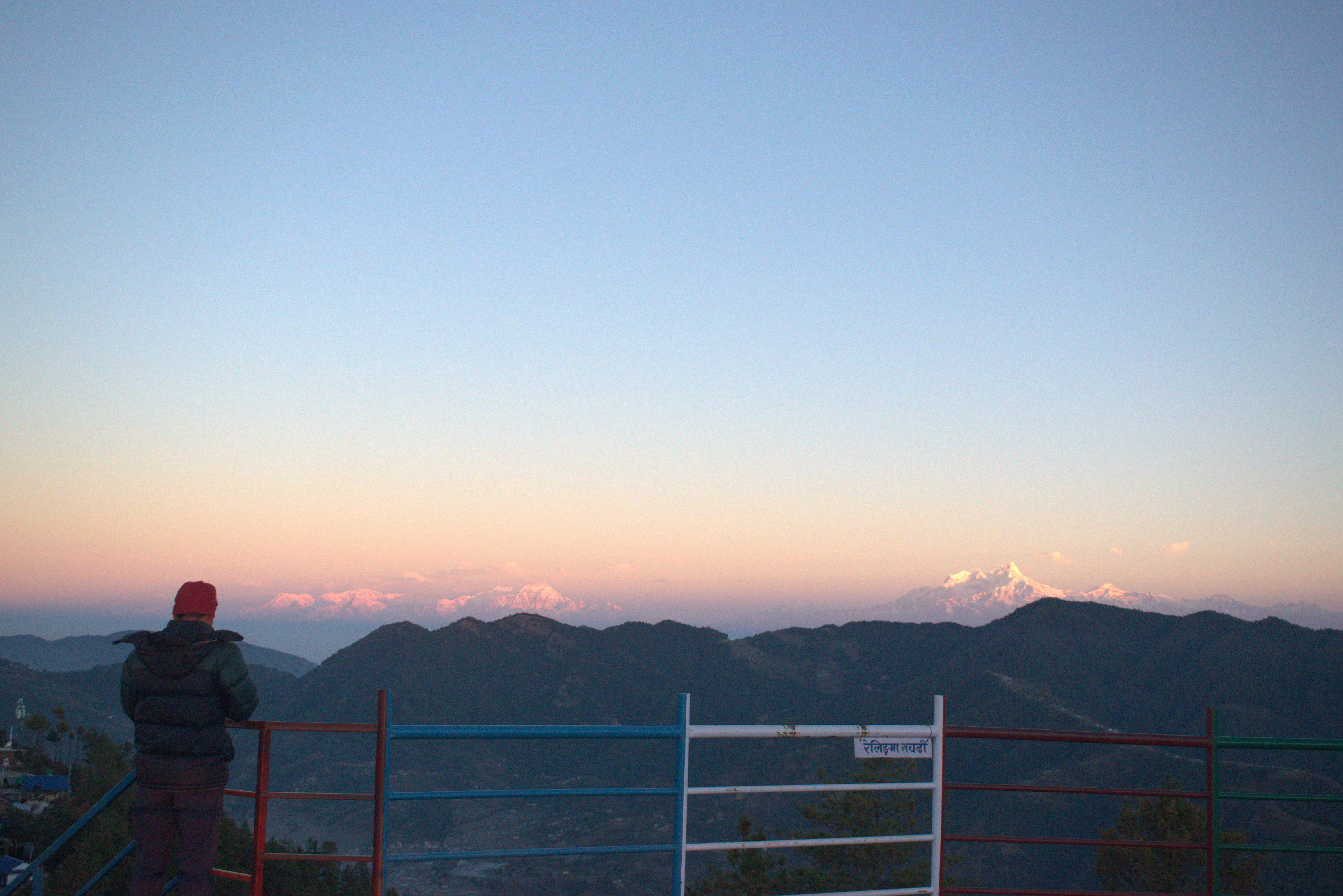 mountain range seen from Daman