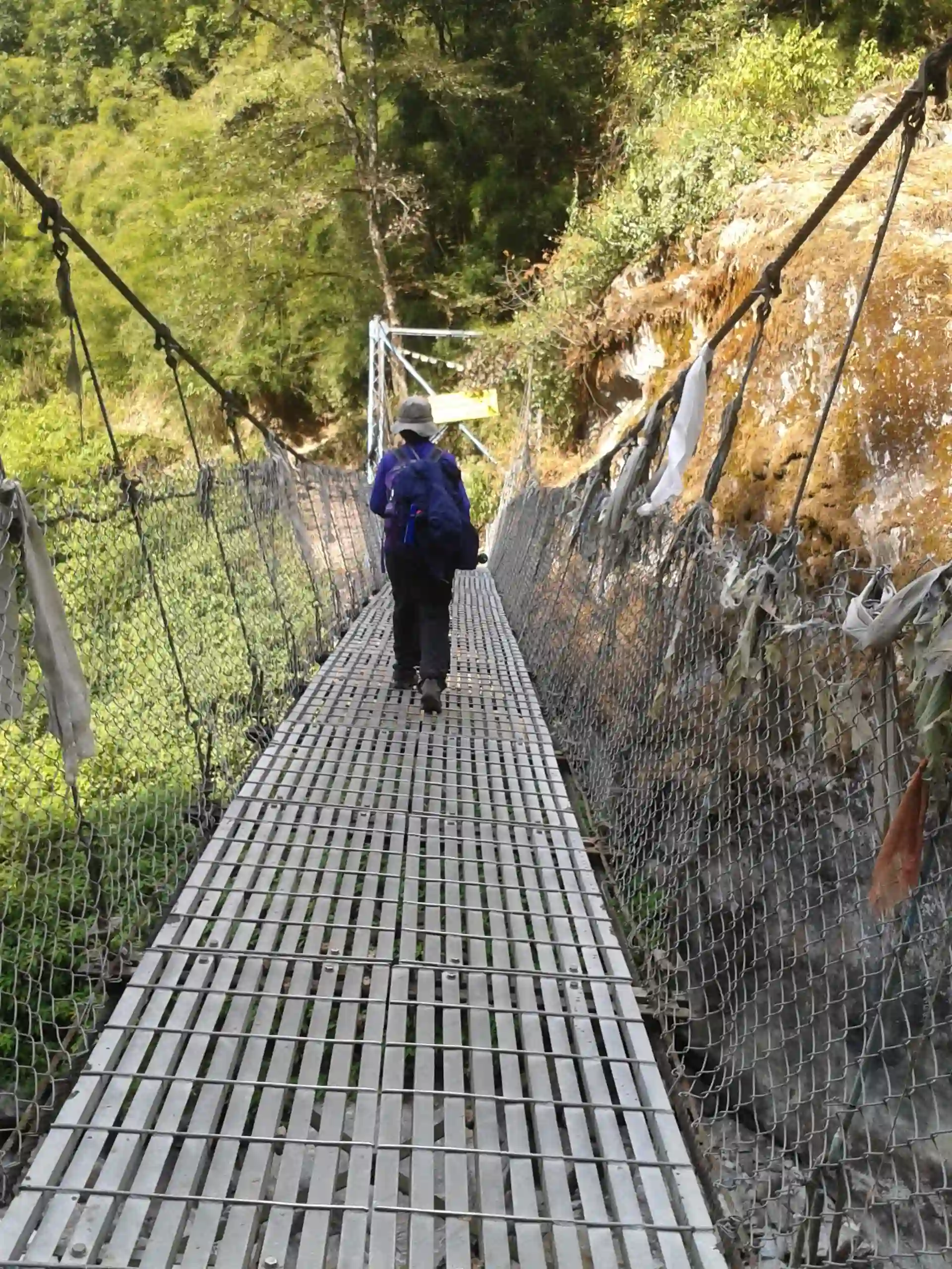 Suspension birdge near Syafru